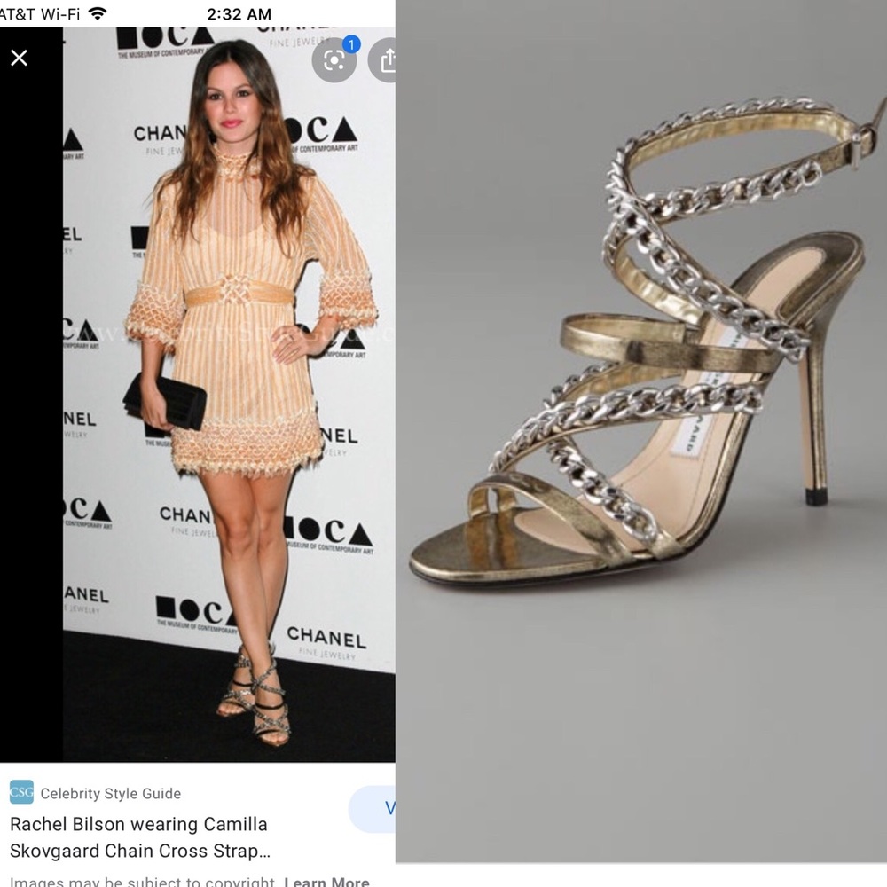 Camilla Skovgaard chain accents gold size 7.5/37.5